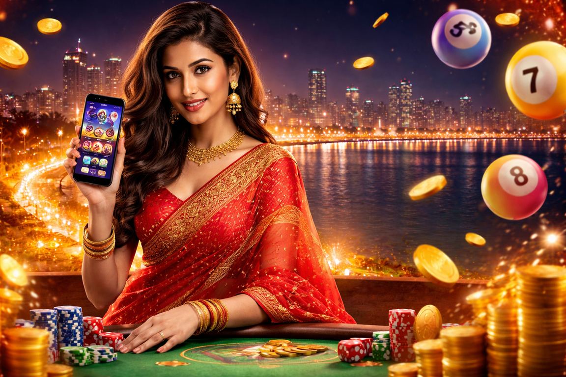 Teen Patti players using mobile app at a scenic Marine Drive location in Mumbai